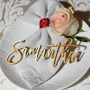 Nombre para mesa - matrimonio