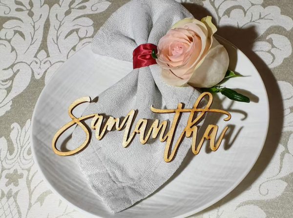 Nombre para mesa - matrimonio