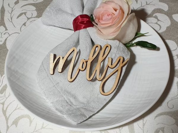 Nombre para mesa - matrimonio - Imagen 2