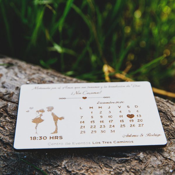 Parte de matrimonio imantado| 10 x 6cm - Imagen 2
