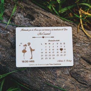 Parte de matrimonio imantado| 10 x 6cm