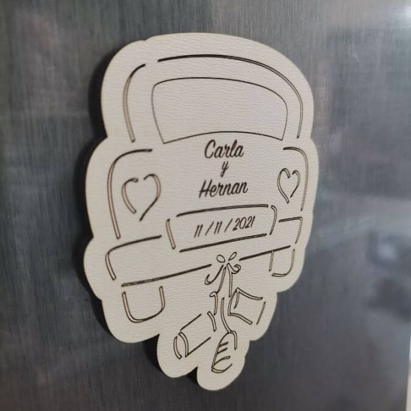 Recuerdo de Matrimonio Imantado en MDF Personalizado - Imagen 5