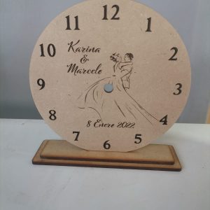 Reloj con base - Diametro 14cm (No incluye circuito)