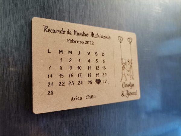 Recuerdo Calendario Imantado - 10 x 6cm (mod2) - Imagen 2