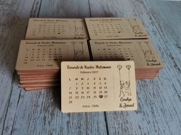 Recuerdo Calendario Imantado - 10 x 6cm (mod2)
