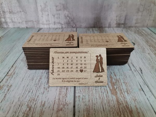 Recuerdo Calendario Imantado - 10 x 6cm (mod1)