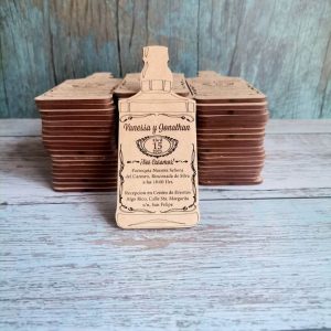 Invitación Botella Imantada - 12,5 x 5cm