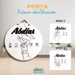 Porta Pulsera de identificación