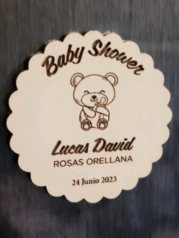 Recuerdo Imantado Baby Shower- 6cm - Imagen 2